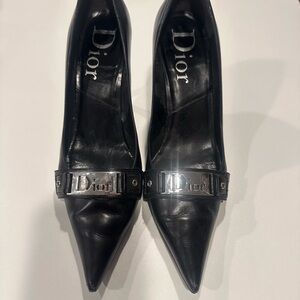 Dior Women's Black Leather Heels